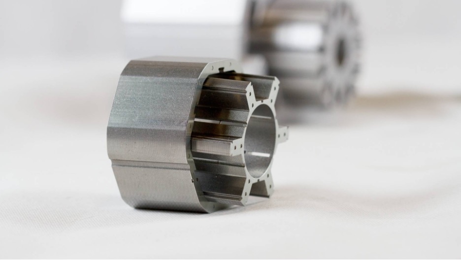 Figure 1. Rotor & Stator Lamination Assemblies, from R. Bourgeois Group